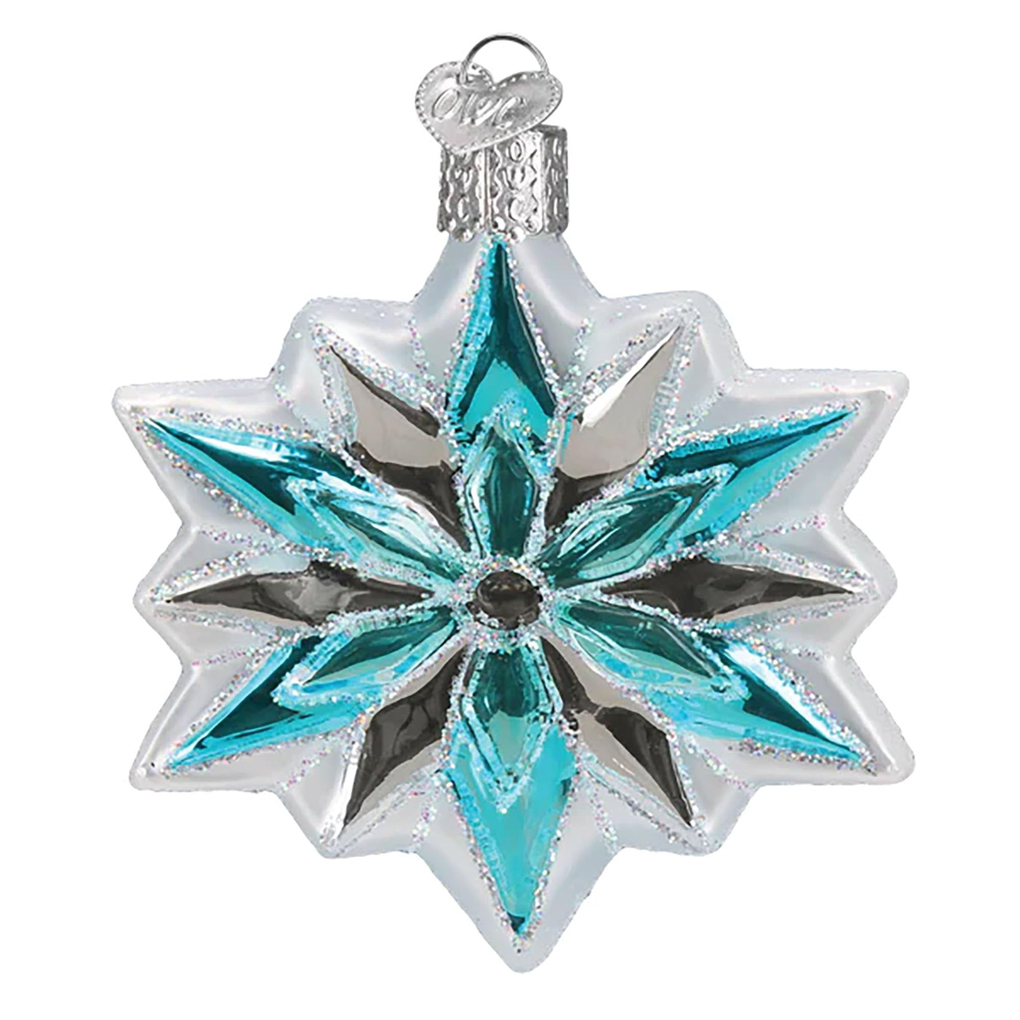 Handcrafted Glass Snowflake Christmas Tree Ornament