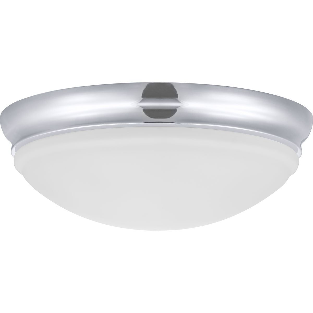 Eco-Friendly 15" LED Globe Flush Mount in Brushed Nickel