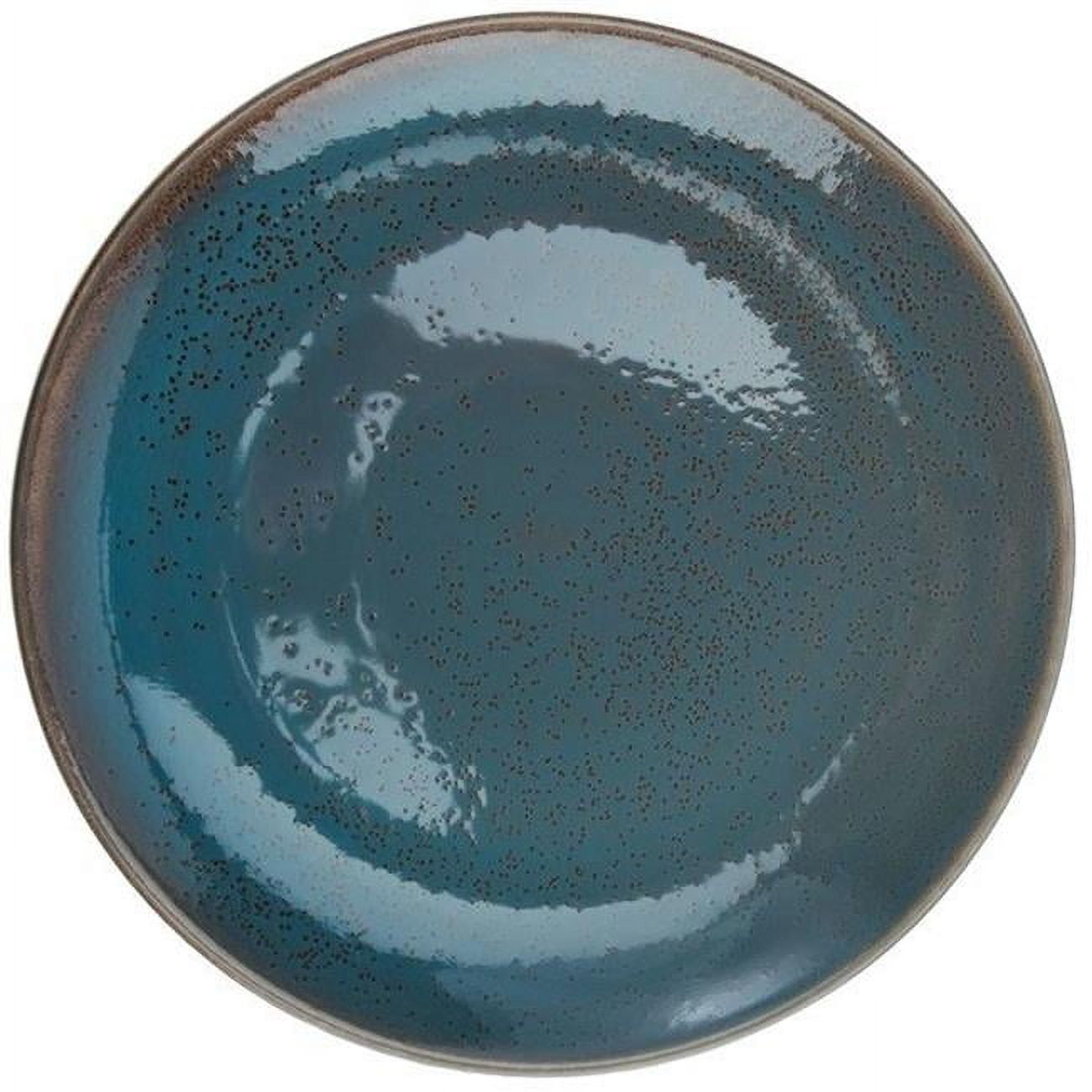 Terra Verde Blue Handcrafted Porcelain 10.5" Coupe Plate