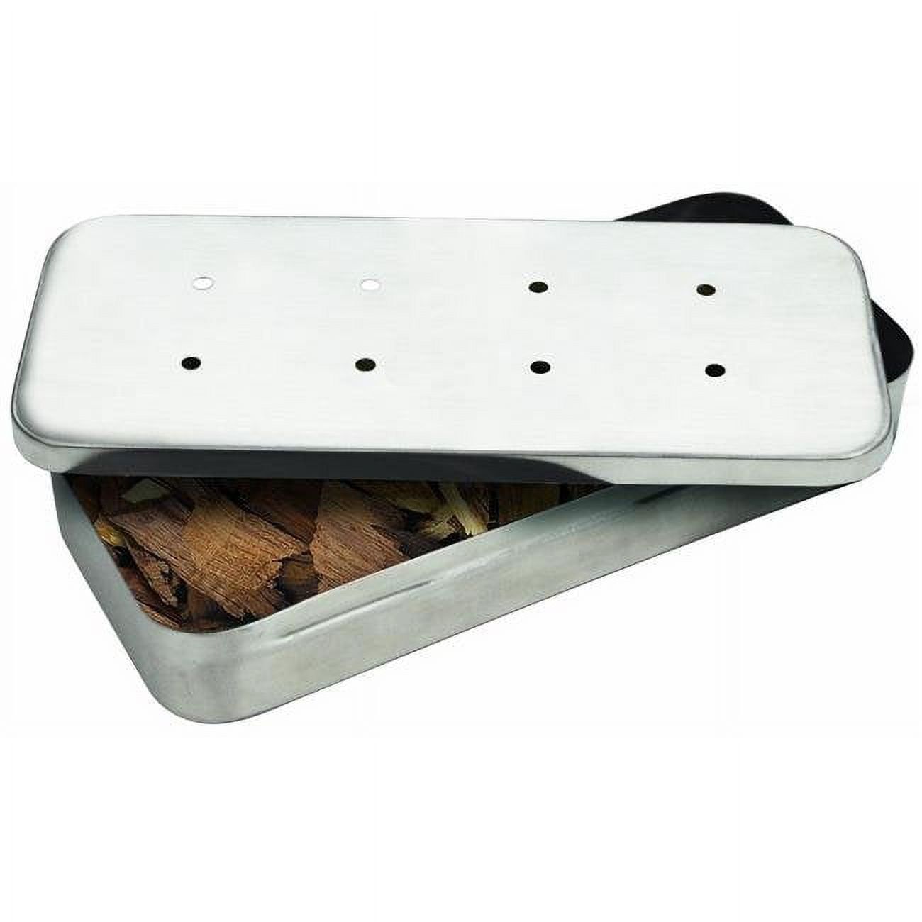 Heavy Duty Silver Stainless Steel Smoker Box