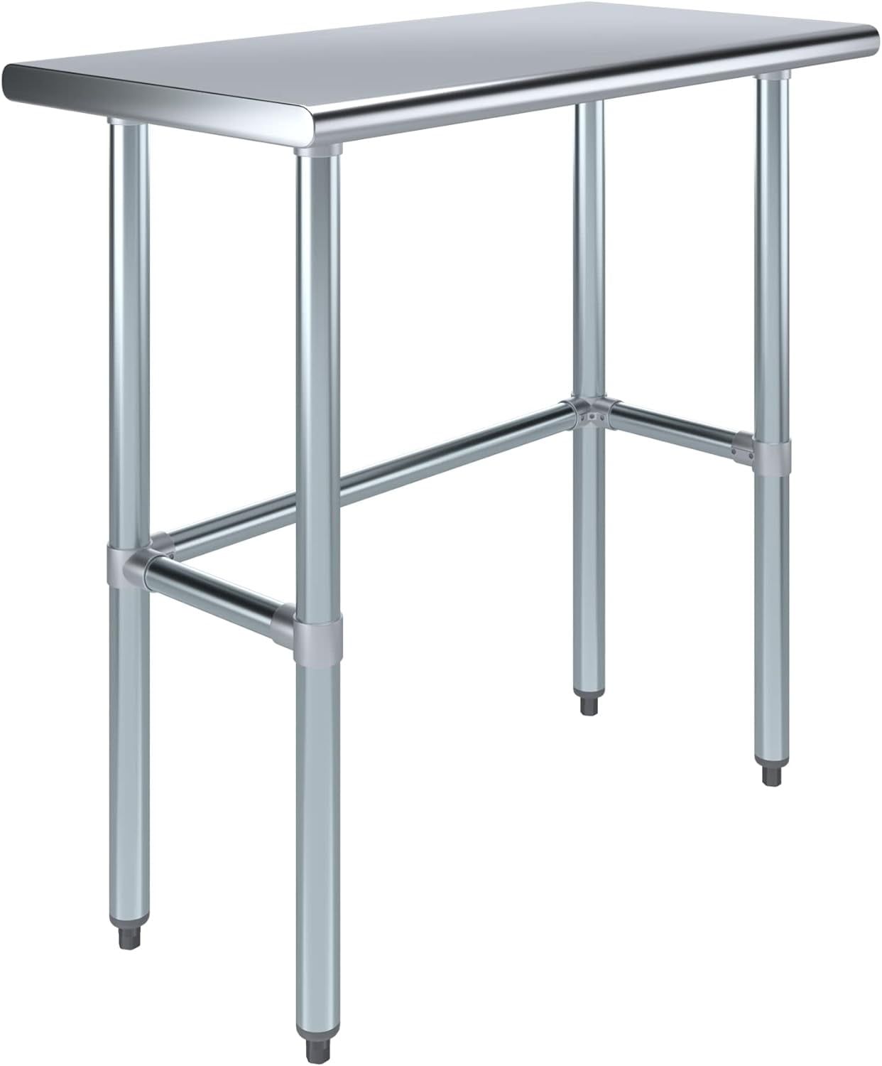 36" Stainless Steel Work Table with Galvanized Legs