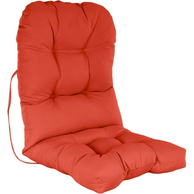 Orange Polyester Adirondack Chair Cushion for Indoor Outdoor Use