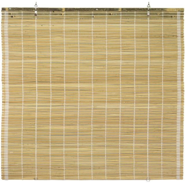 Natural Bamboo Cordless Roll-Up Window Shade, 24" W x 72" H