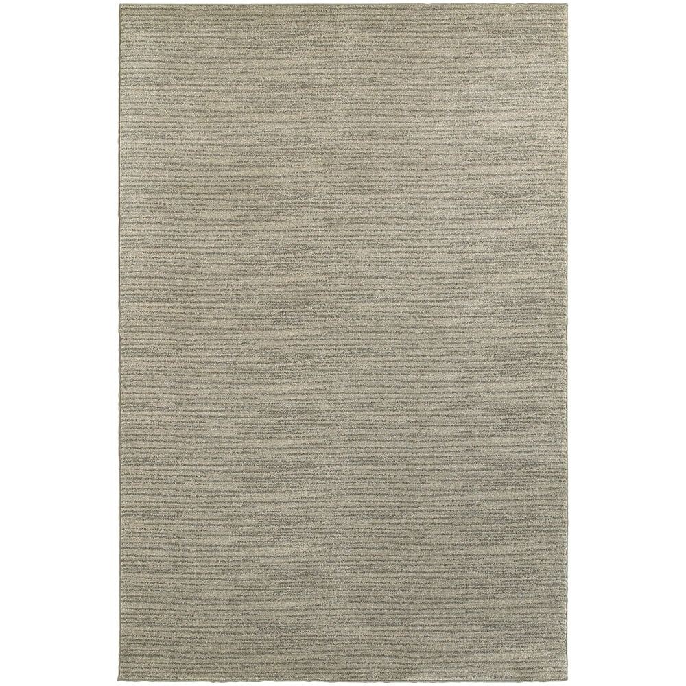 Ivory Rectangular Easy Care Synthetic Area Rug 5'3" x 7'6"