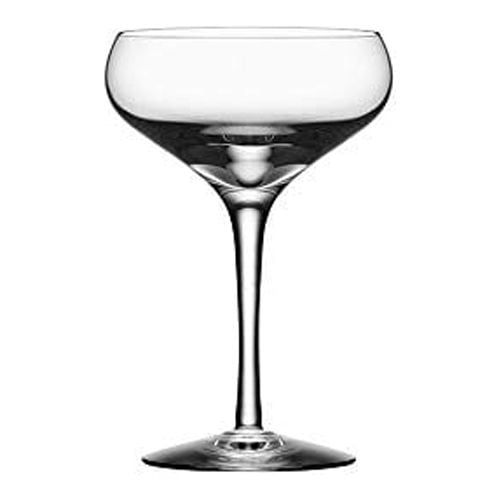 Orrefors Clear Lead-Free Crystal Coupe Glass Set of 4