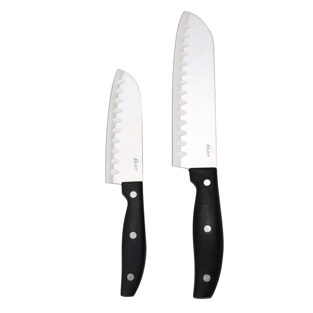 Oster Granger 12" Stainless Steel Santoku Knife Set