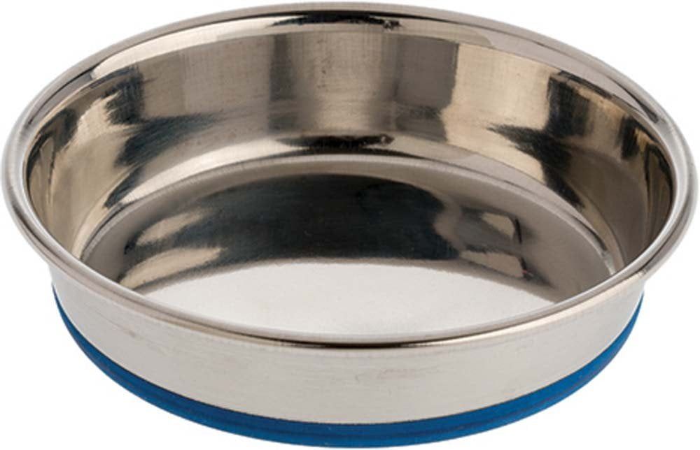 Durable Stainless Steel Cat Dish with Non-Slip Base