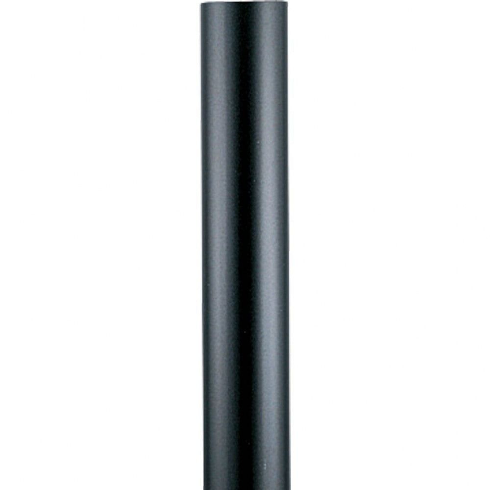 Black 12-Foot Aluminum Outdoor Light Post