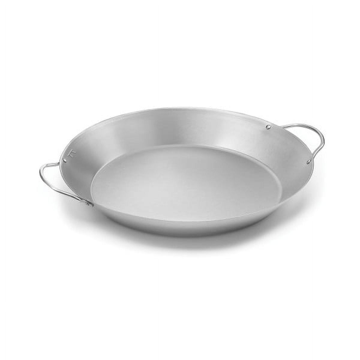 Large Stainless Steel Paella Pan with Handles