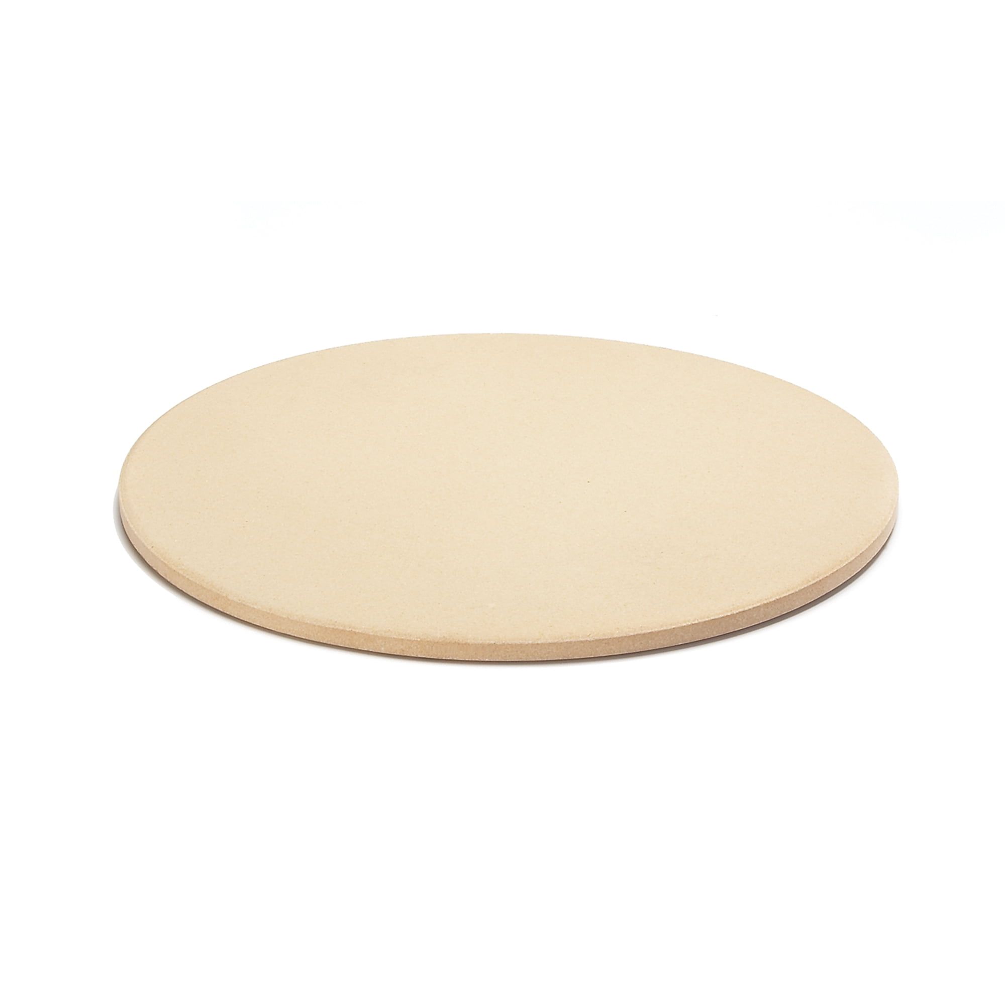 Round Beige Ceramic Pizza Grill Stone, 13"