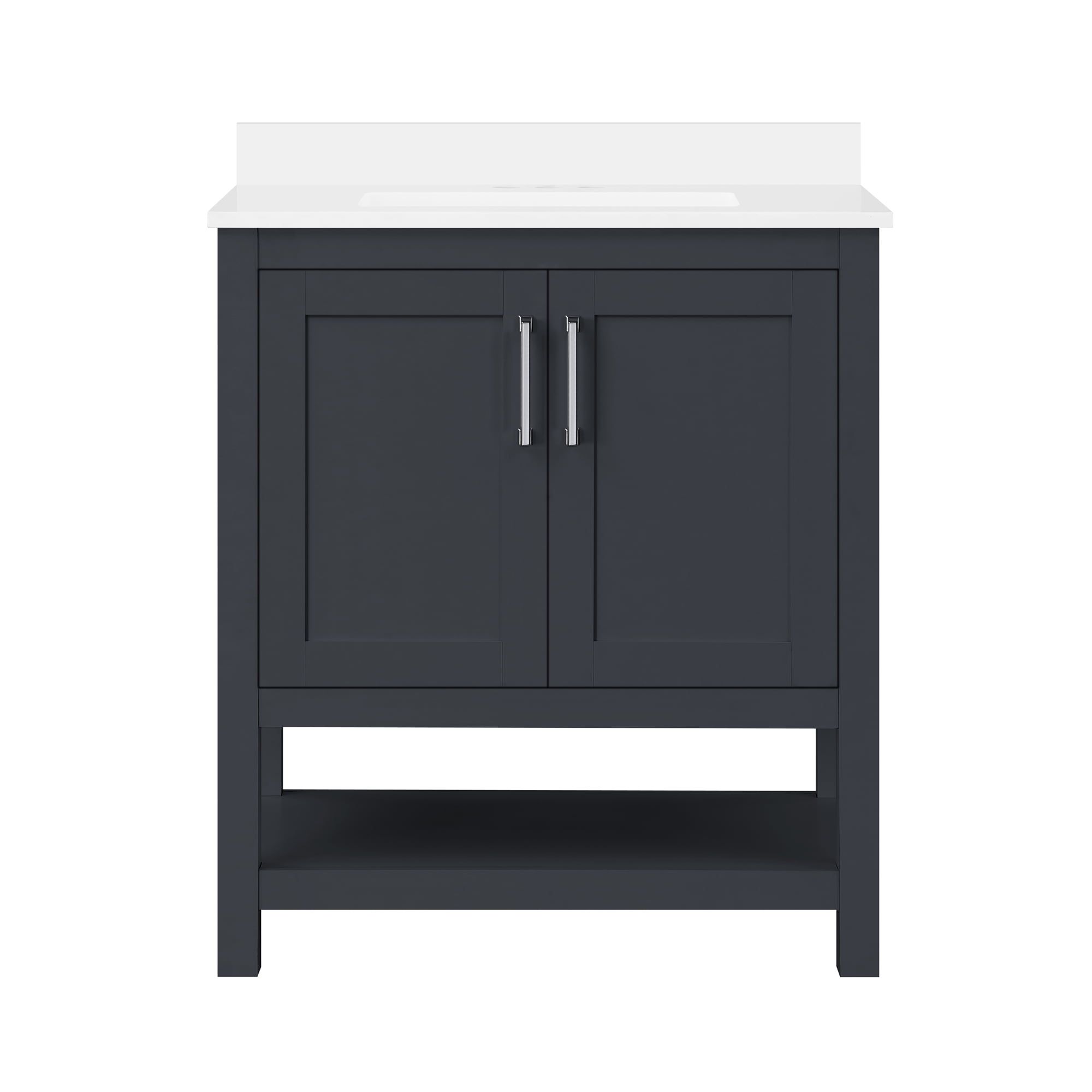 Vegas Dark Charcoal 30" Freestanding Bathroom Vanity with Sink