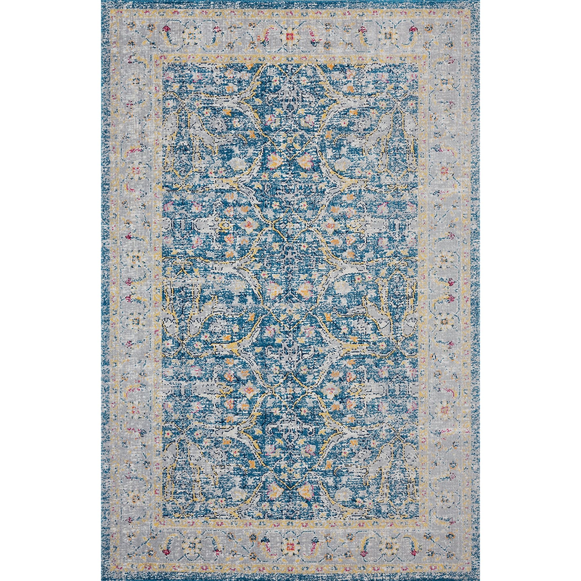 Antiquity Blue Distressed 8' x 10' Tufted Outdoor Rug