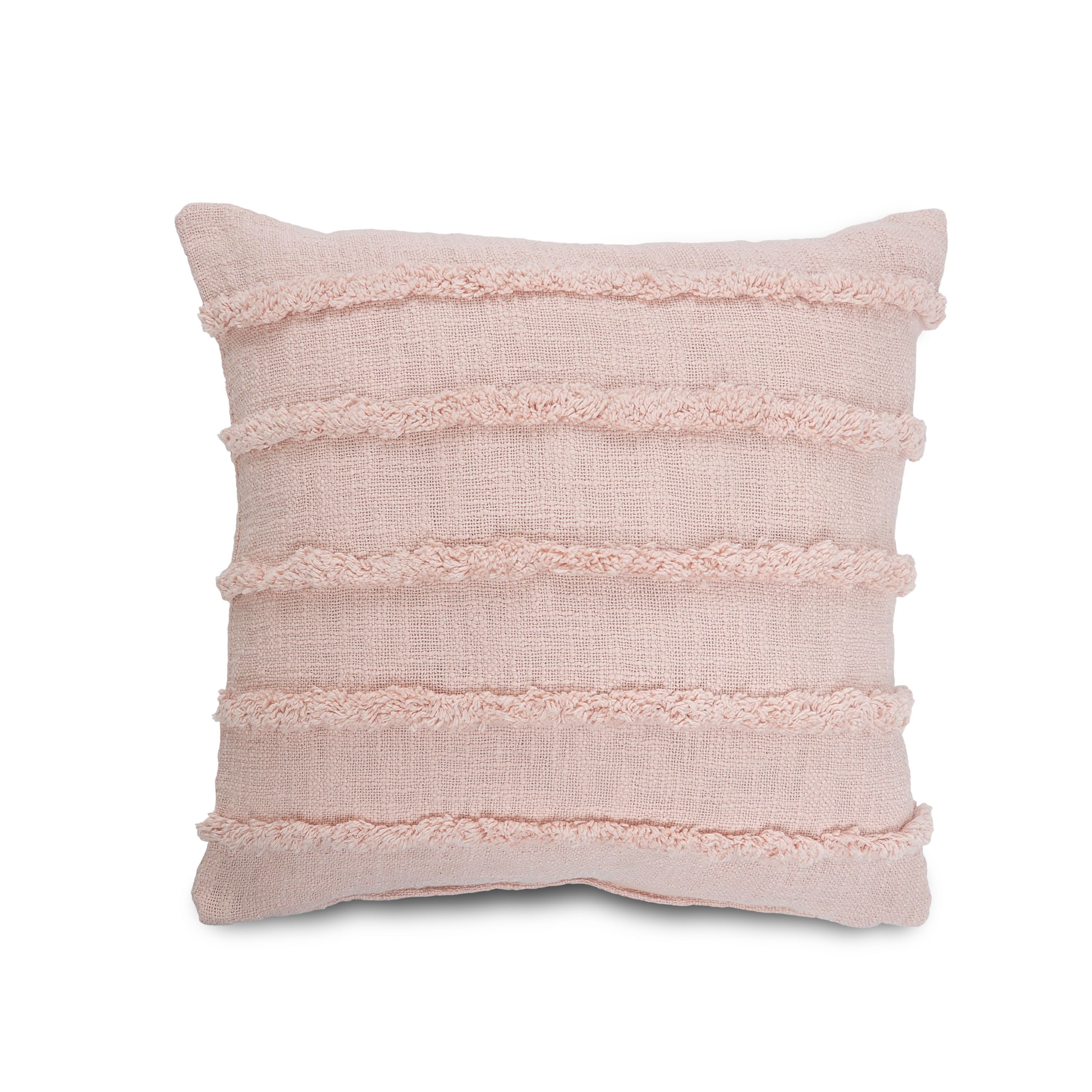 Pearl Blush 20'' Square Over-Tufted Decorative Pillow Set