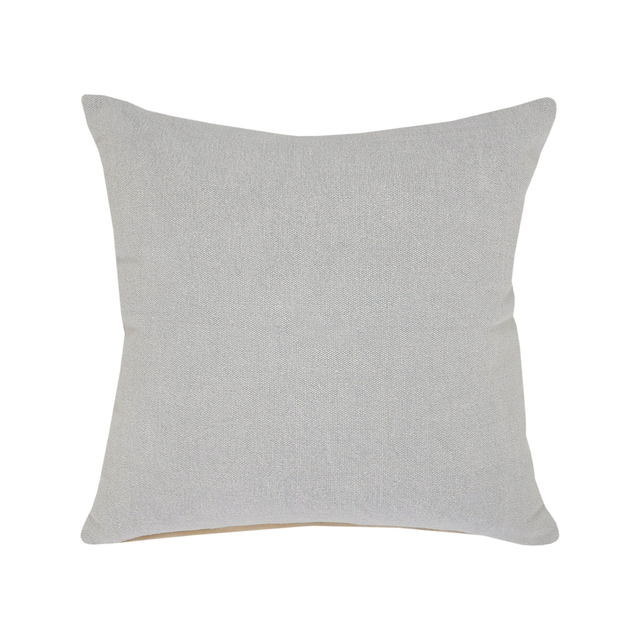 Soft Gray Polyfill Square Minimalist Throw Pillow