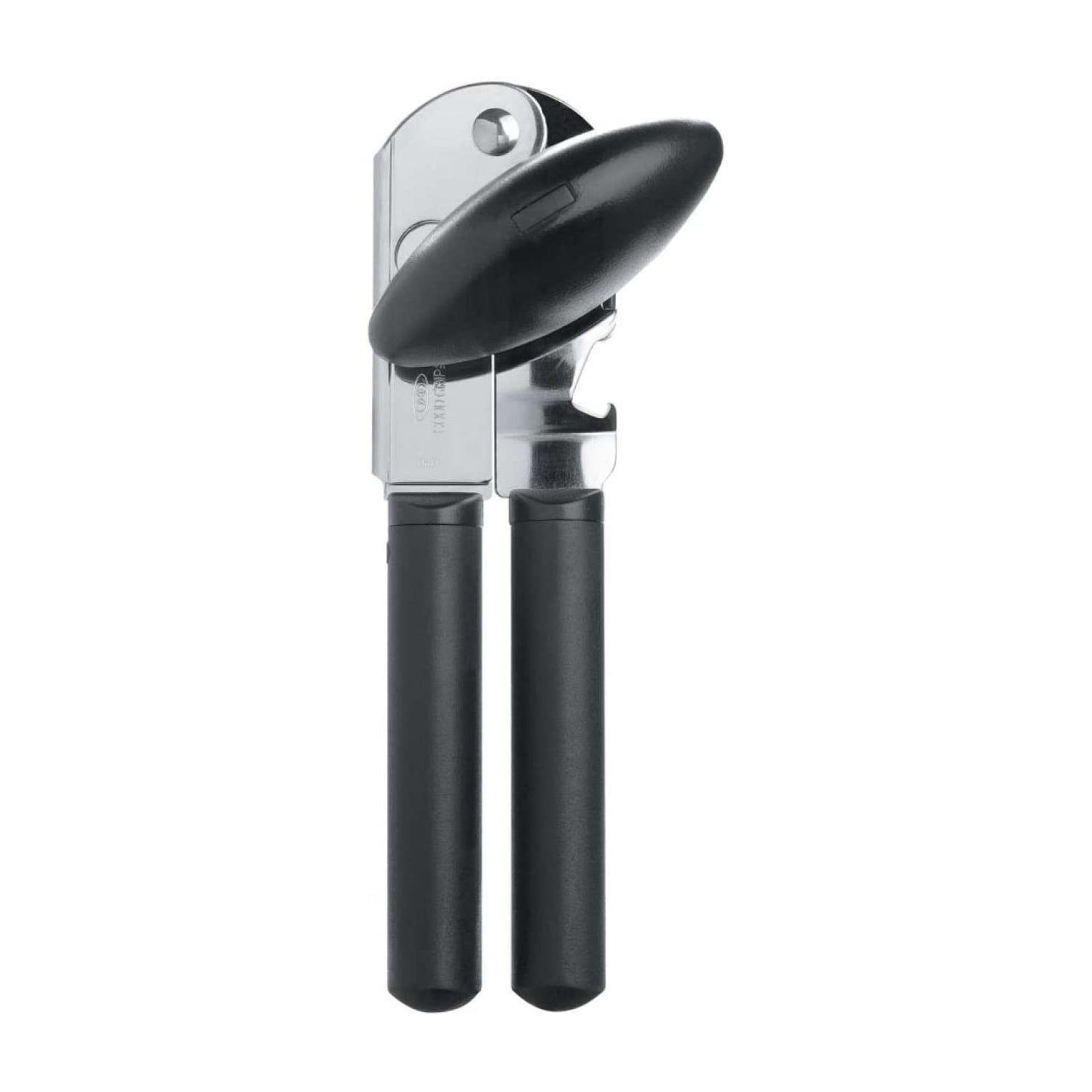 Black Stainless Steel Can Opener with Ergonomic Handle