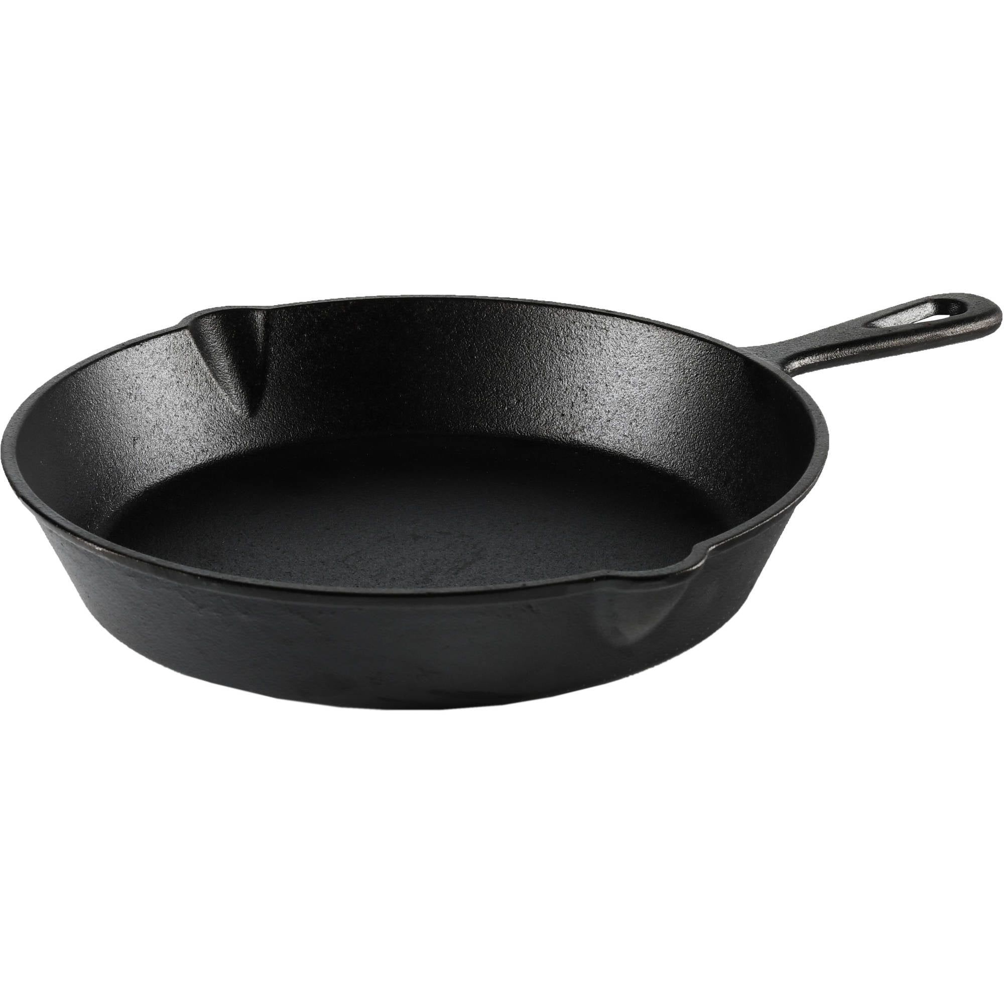 Pre-Seasoned Black Cast Iron Skillet with Handle, 10.5 Inch