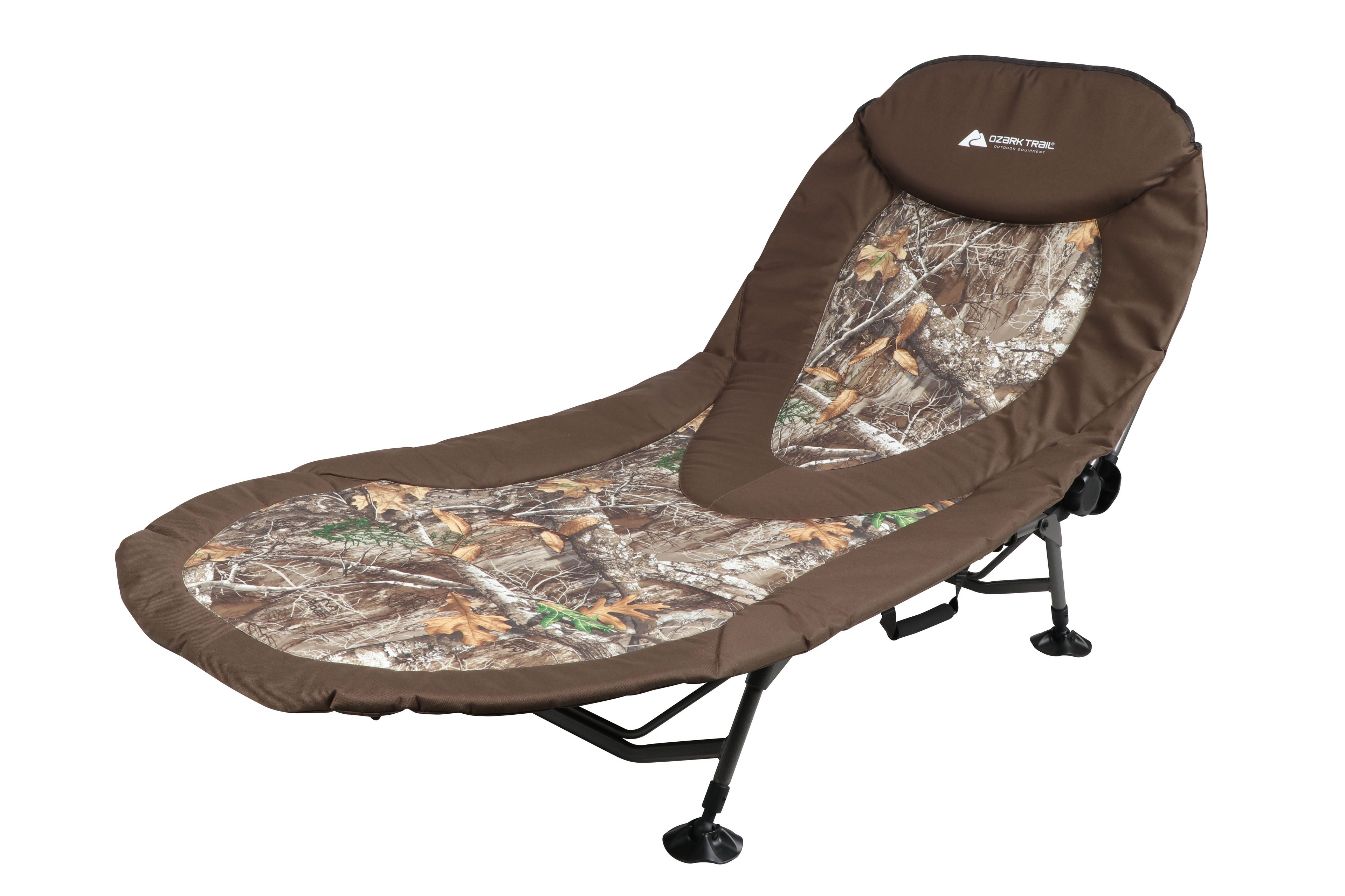 Ozark Trail Adjustable Camo Camping Cot with Steel Frame