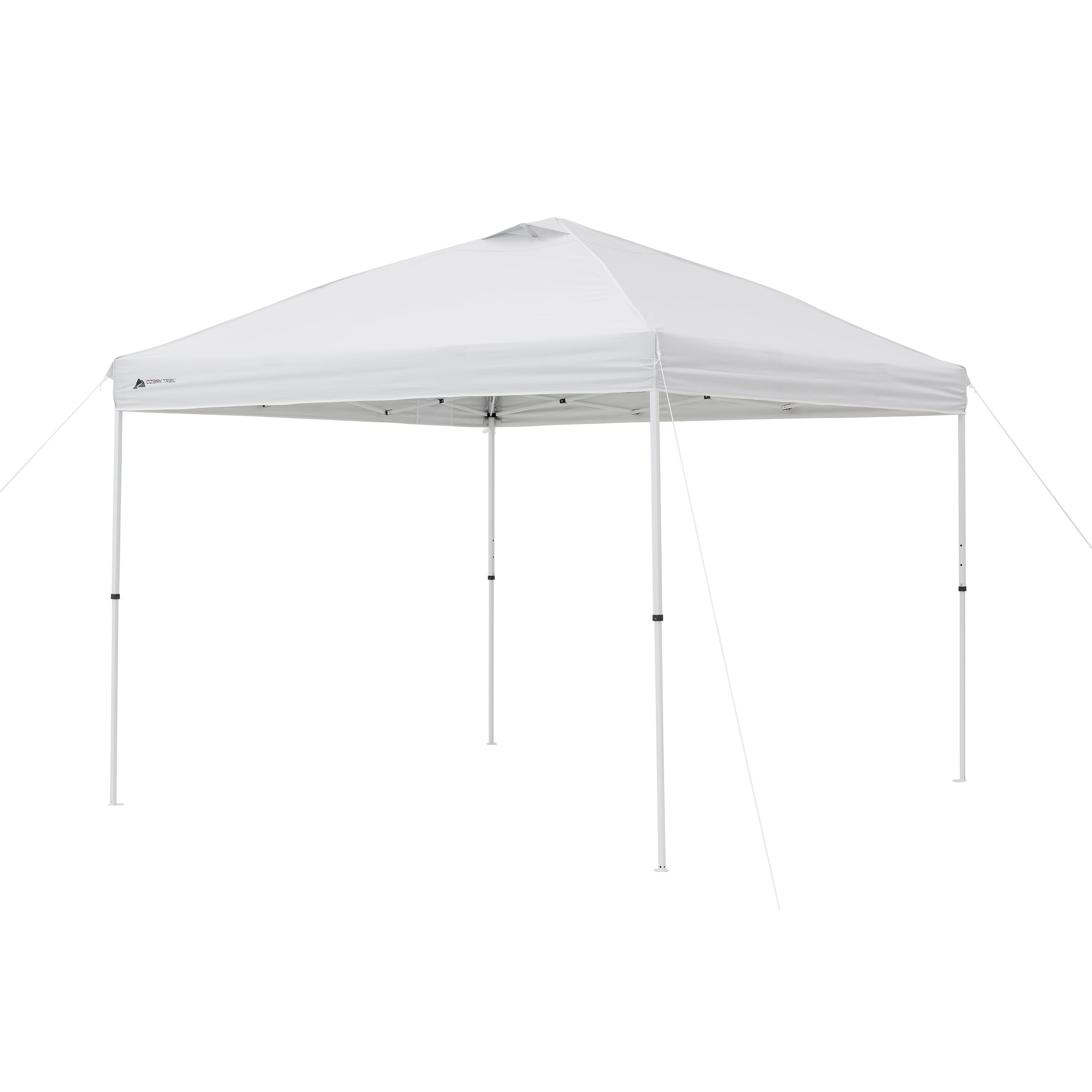 White 10' x 10' Straight Leg Instant Canopy with UV Protection