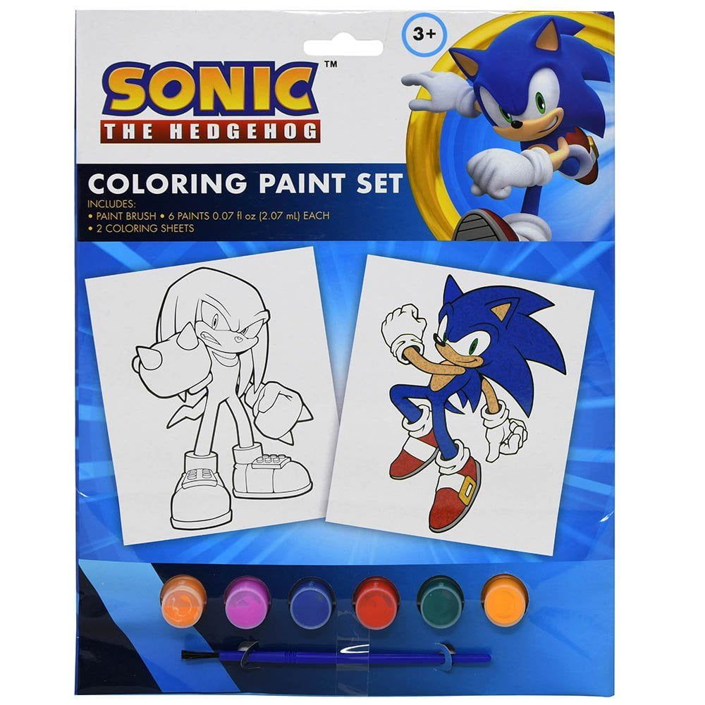 Sonic The Hedgehog Acrylic Painting Kit with Brush