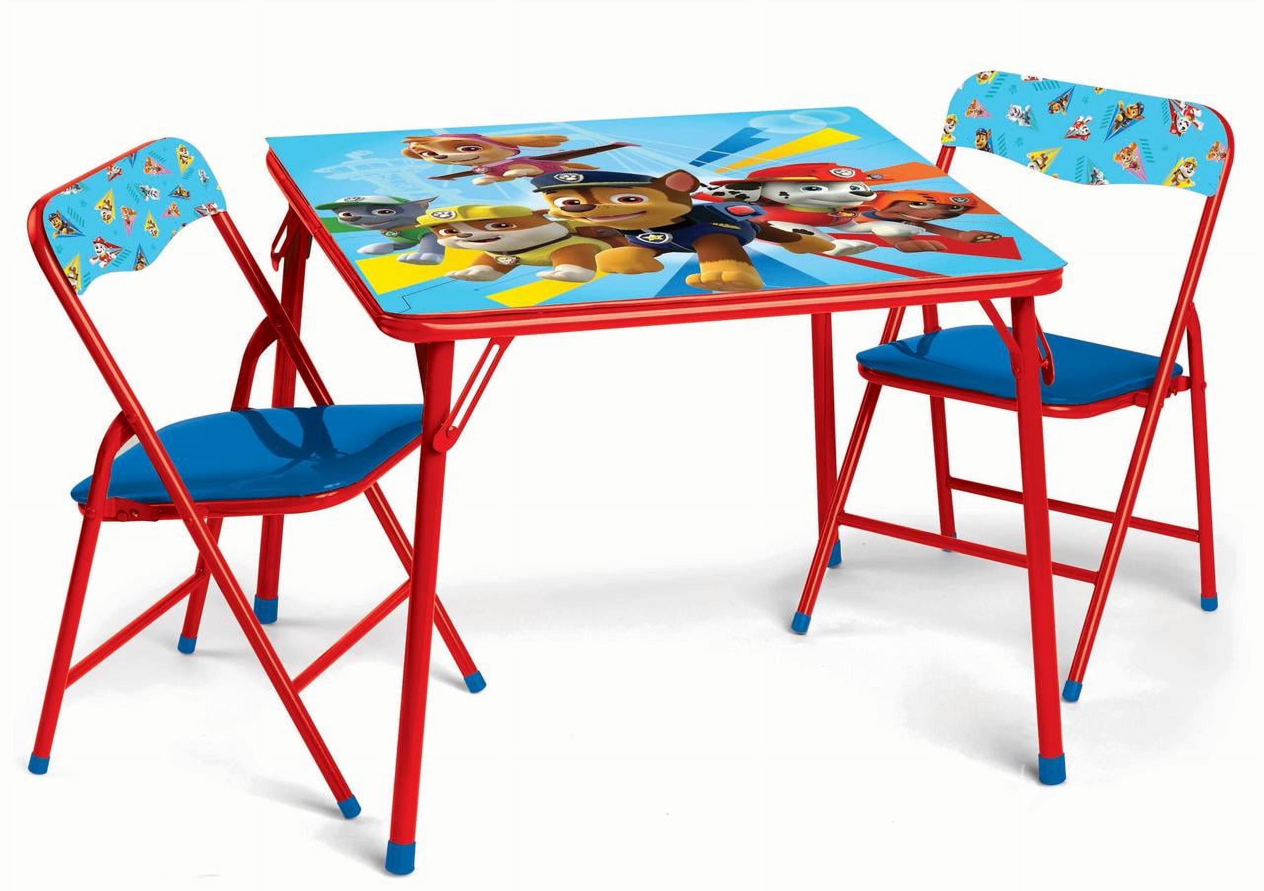 Paw Patrol Red and Blue Kids Folding Table Set