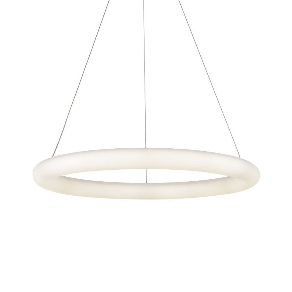 White Polymeric Halo LED Pendant Light