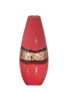 Rose Wine Hand Blown Glass Decorative Vase