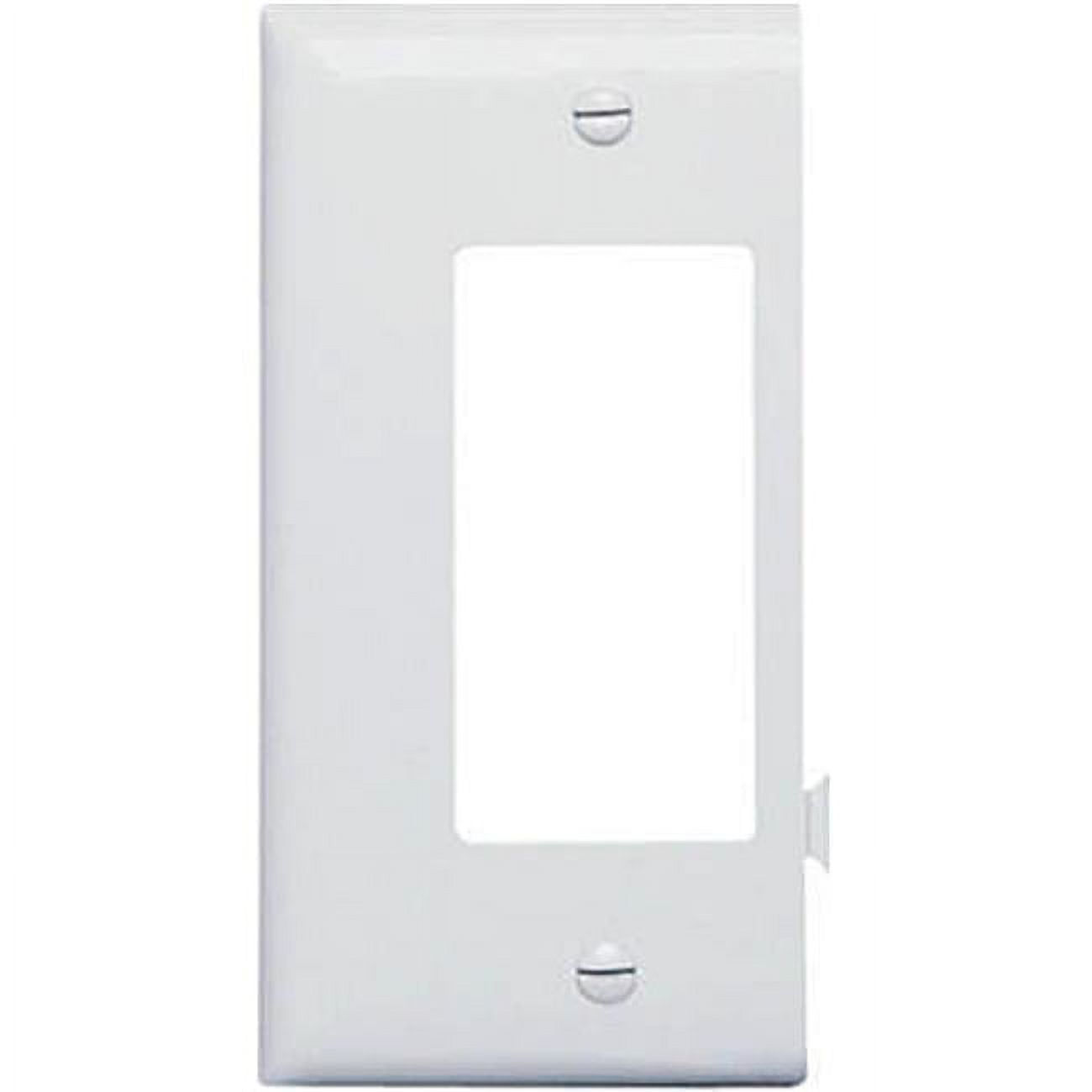 White Nylon Decorator Opening End Section Wall Plate