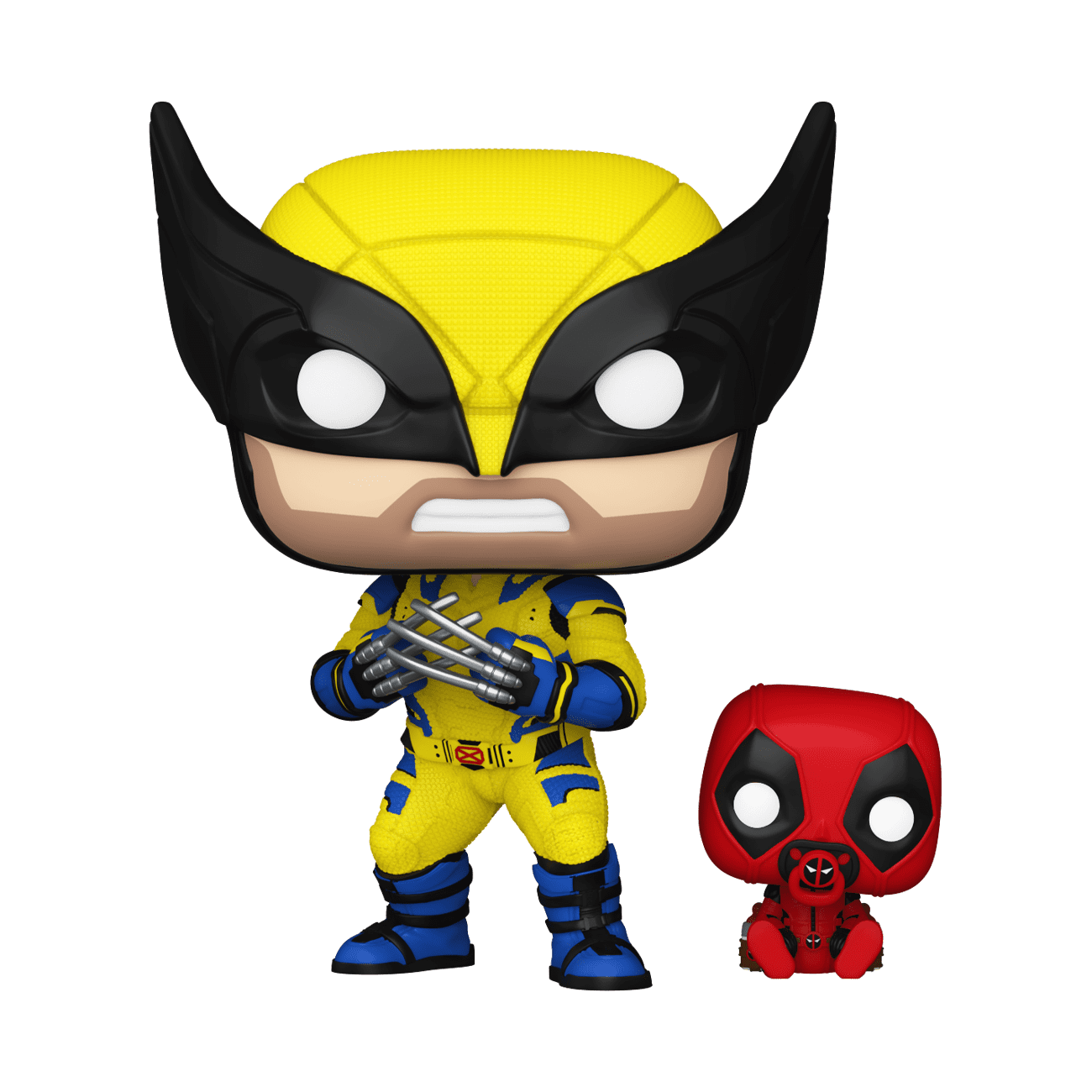 Wolverine and Babypool Yellow and Red Vinyl Figure Set