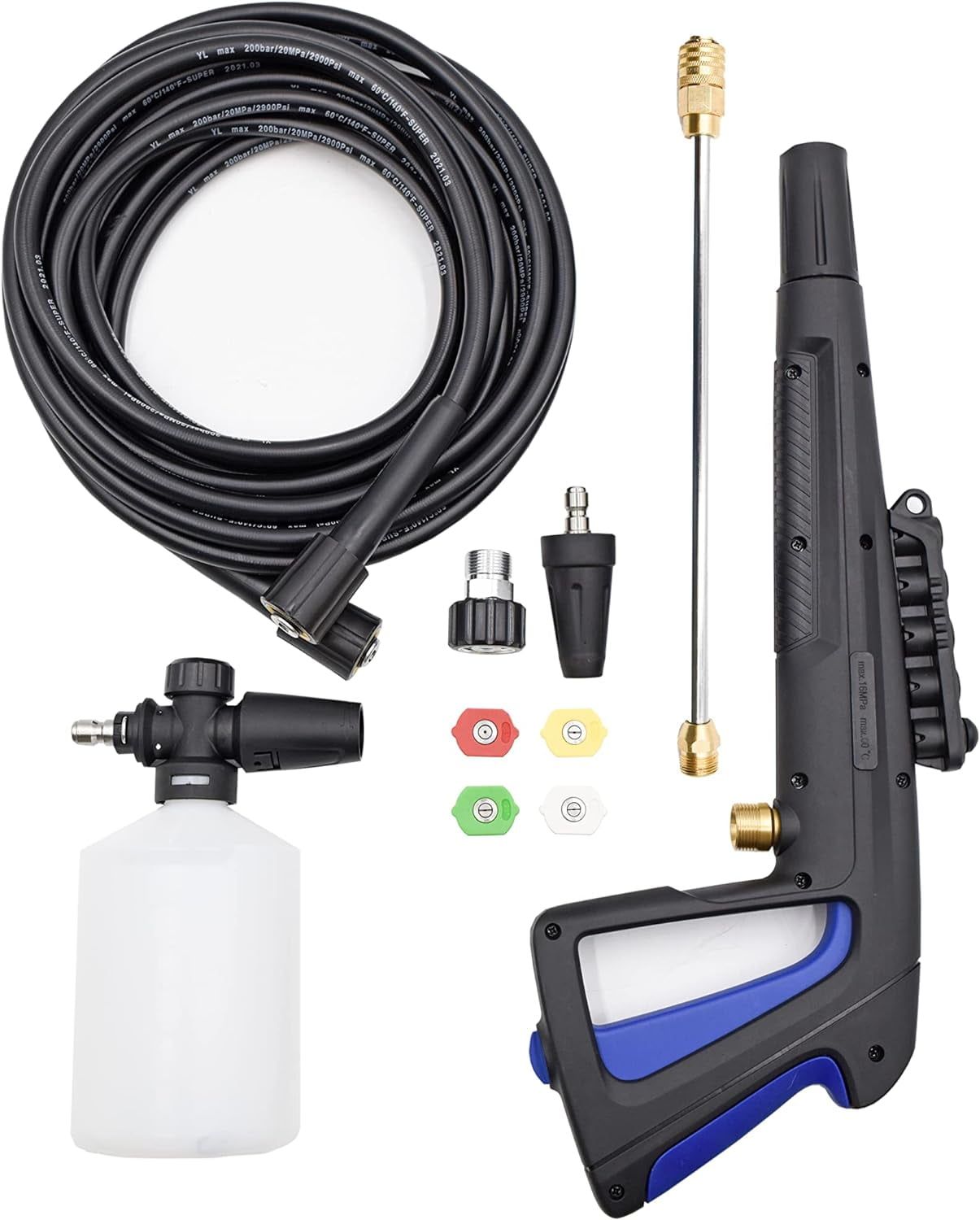 Universal Pressure Washer Accessory Kit with 25-Foot Hose