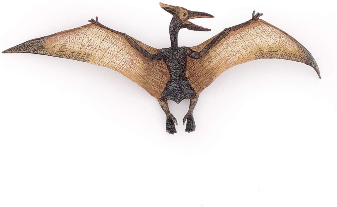 Hand-Painted Pteranodon Dinosaur Figure, 2" X 1"