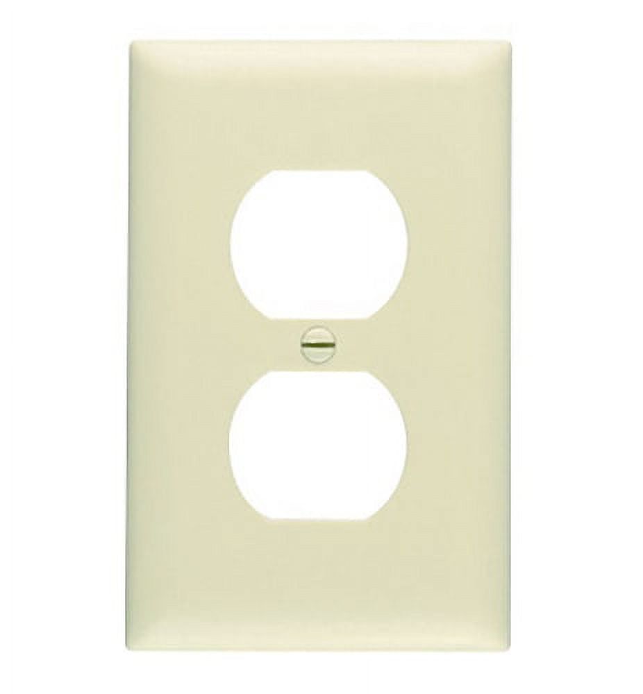 Matte Off-White Thermoplastic Single Gang Duplex Wall Plate