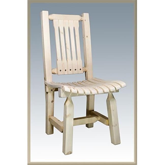 Rustic Lodge Pole Pine Folding Patio Chair