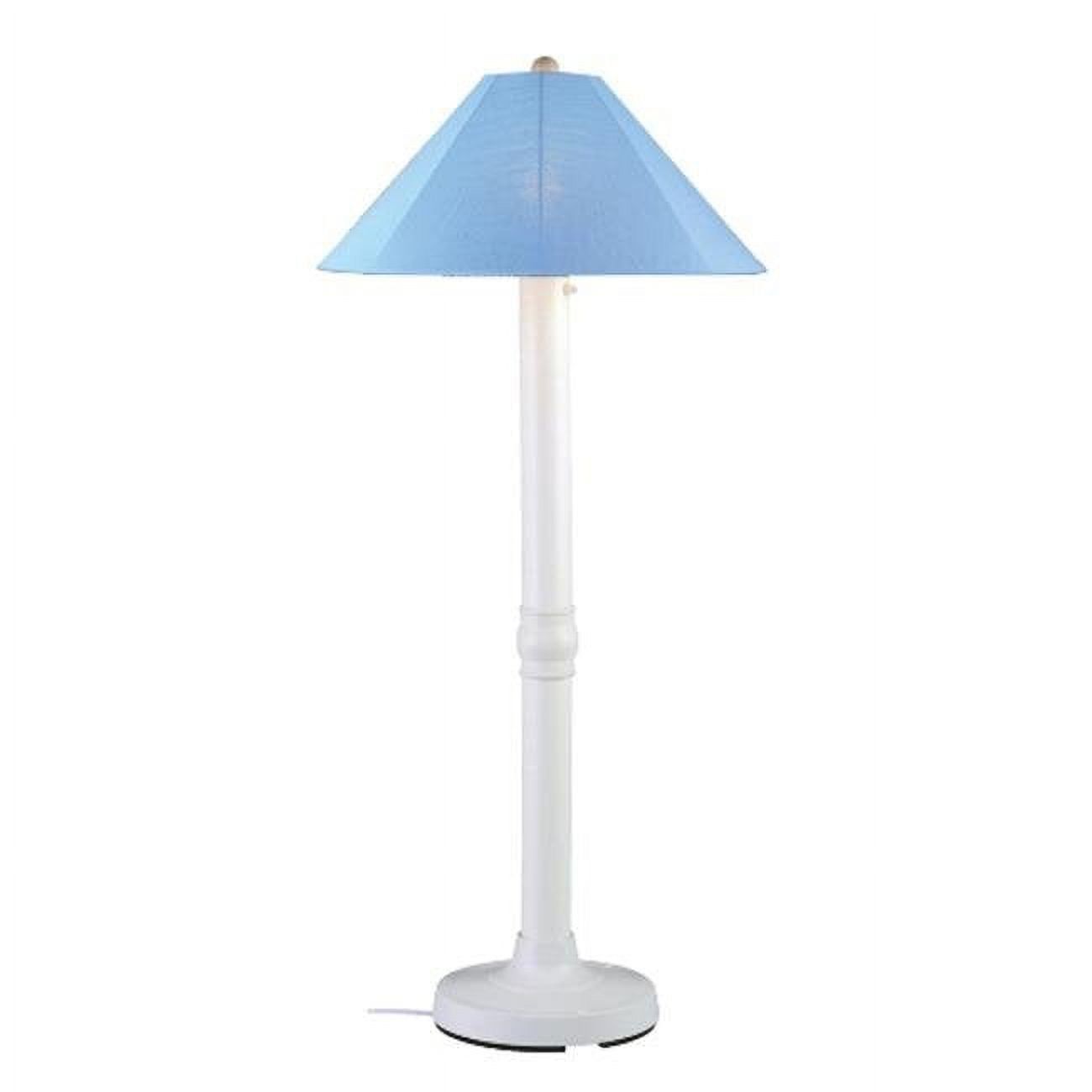 Catalina Coastal 62'' White Resin Outdoor Floor Lamp