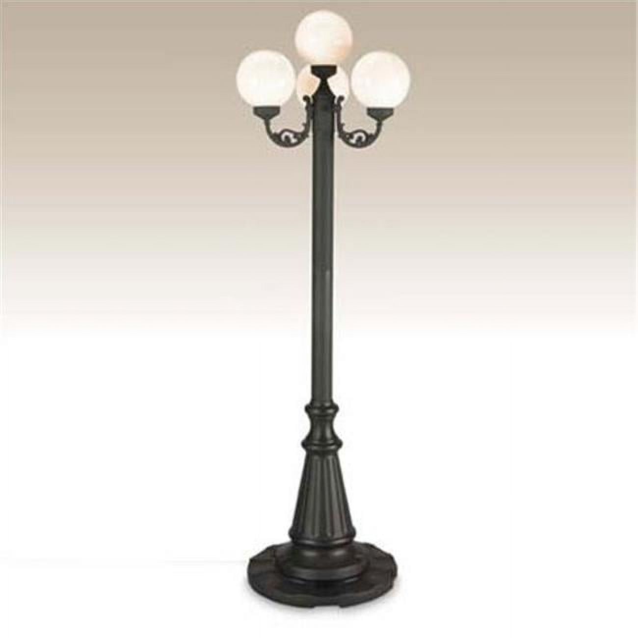 Renaissance Inspired 80" Globe Patio Lamp with Aluminum Base