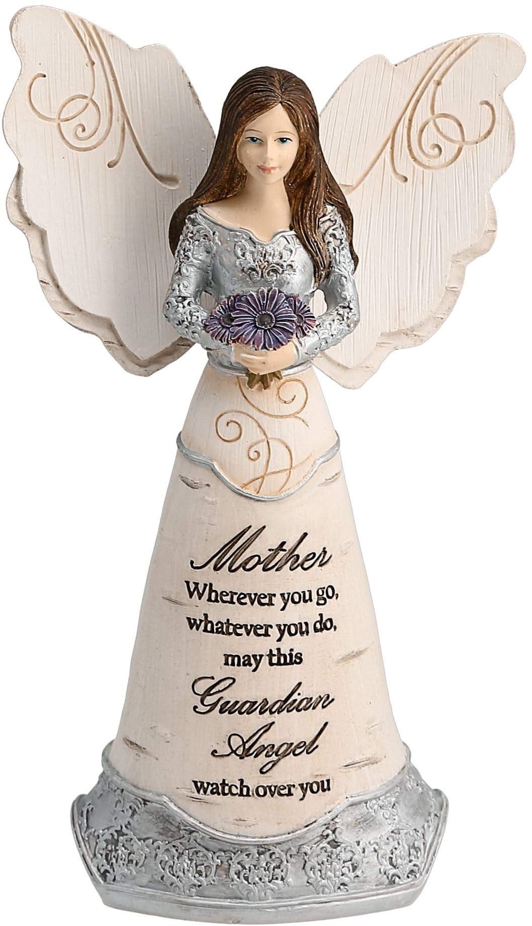 Serene Guardian Angel Resin Figurine 6" - Garden Decor