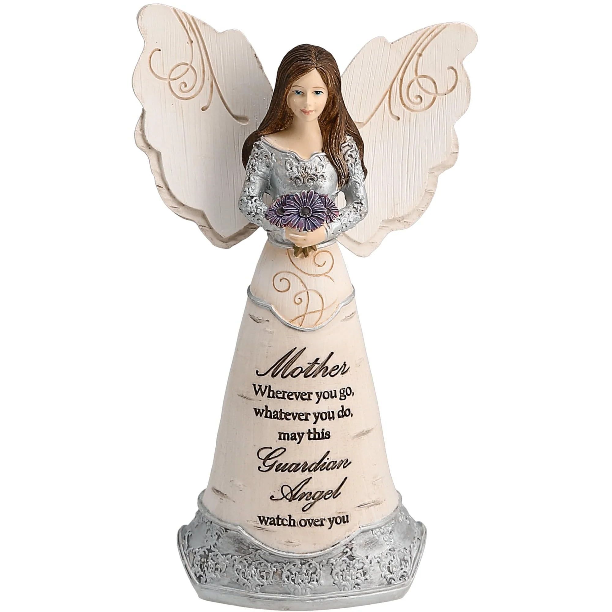 Serene Guardian Angel Resin Figurine 6" - Garden Decor