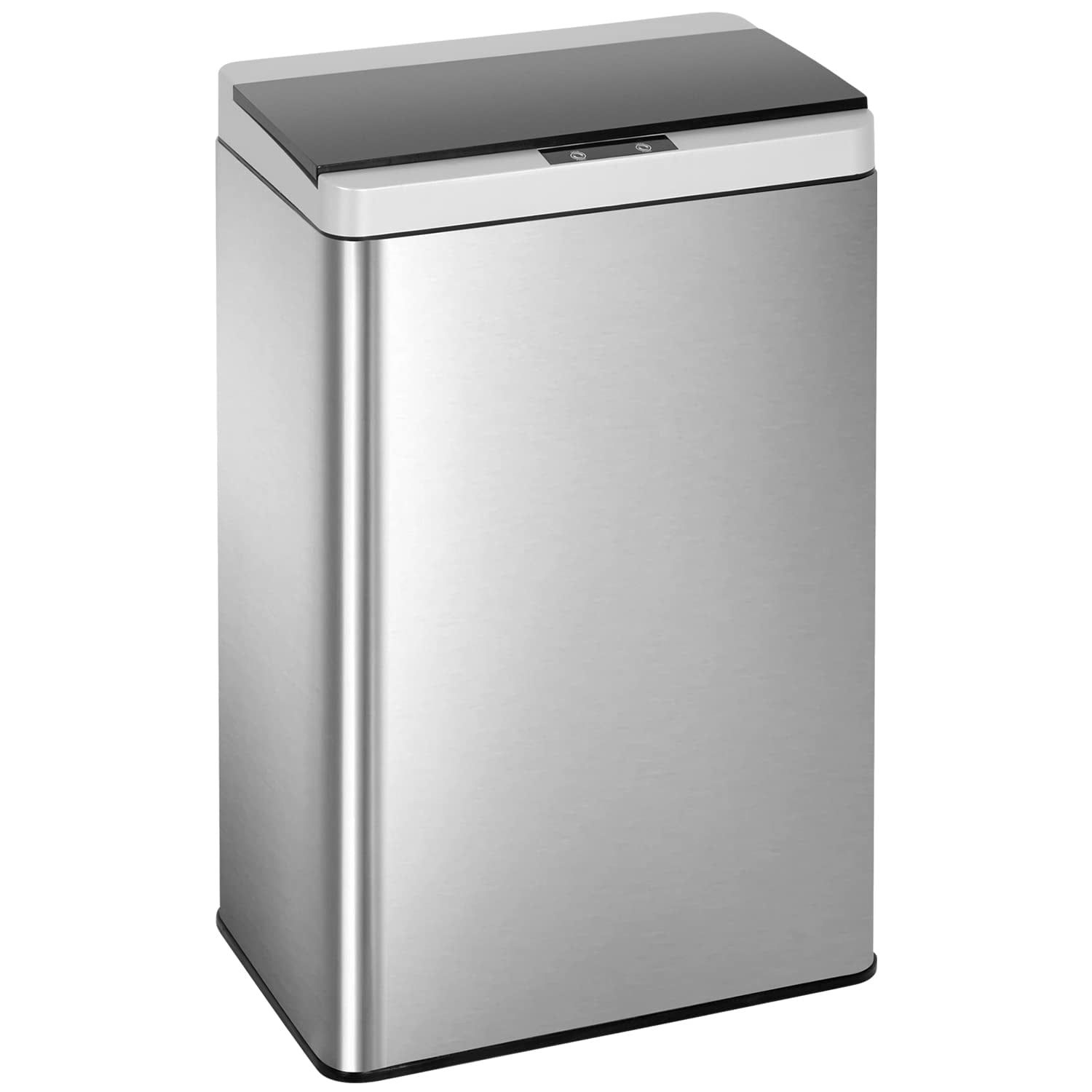 13 Gallon Brushed Stainless Steel Touchless Automatic Trash Can