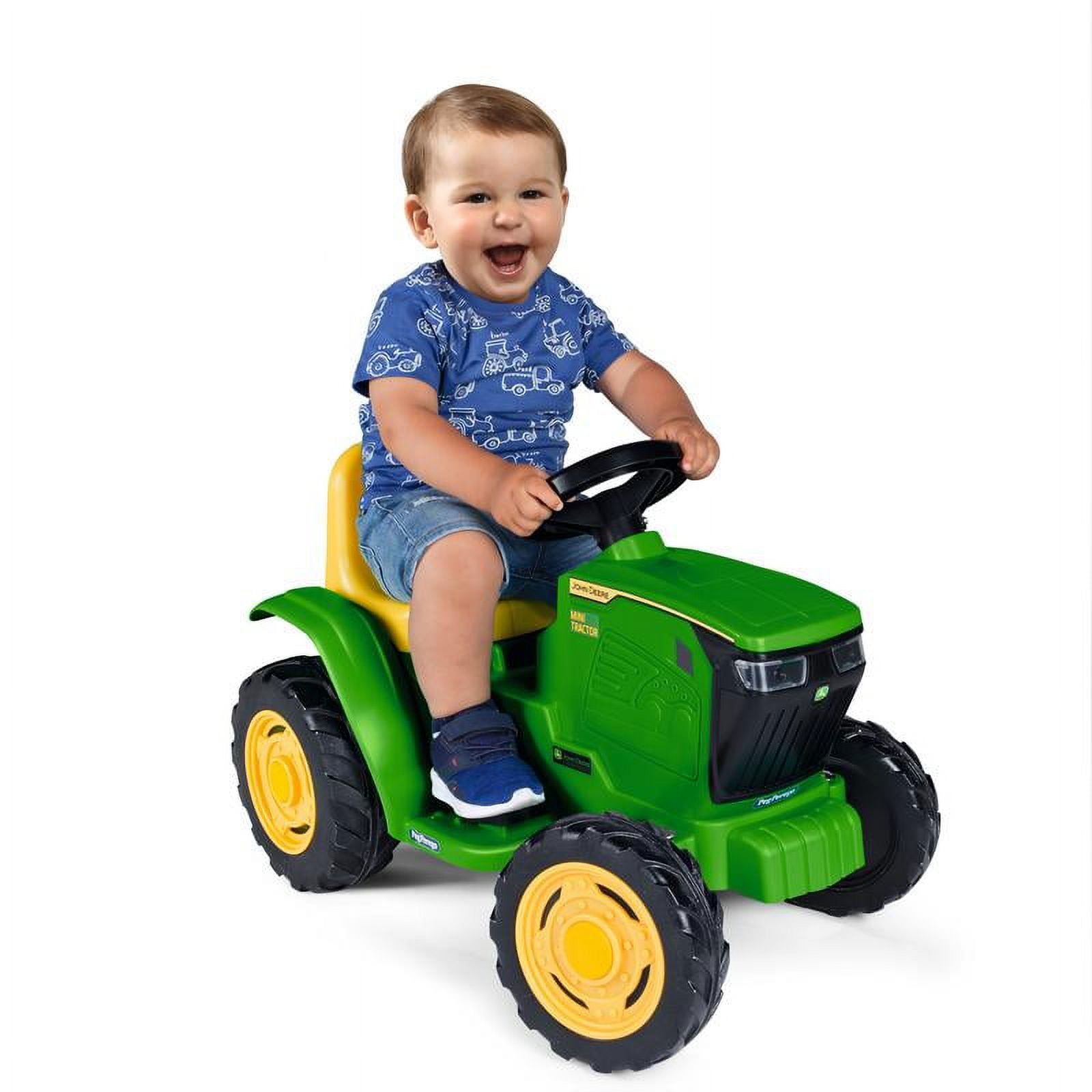 Green 6-Volt John Deere Mini Ride-On Tractor