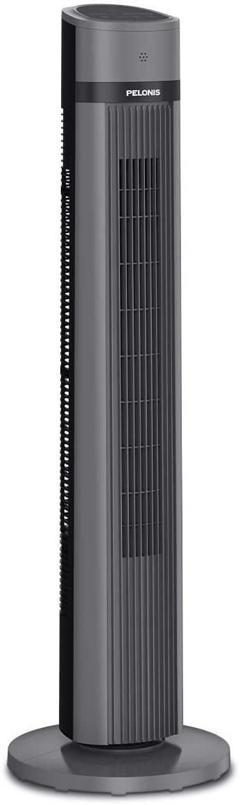 Pelonis 40'' Black Oscillating Tower Fan with Remote Control