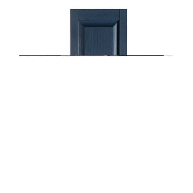 Bedford Blue Polypropylene Raised Panel Exterior Shutters 15 x 59 in.