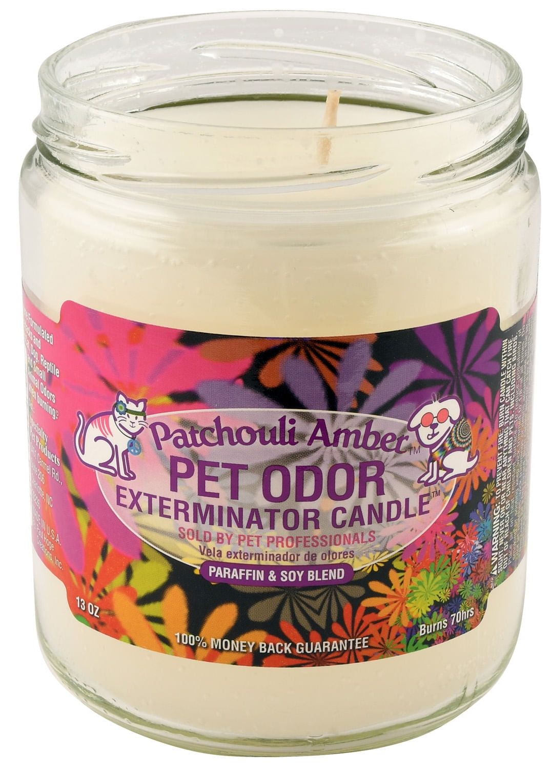 Patchouli Amber Pet Odor Exterminator 13 oz Jar Candle