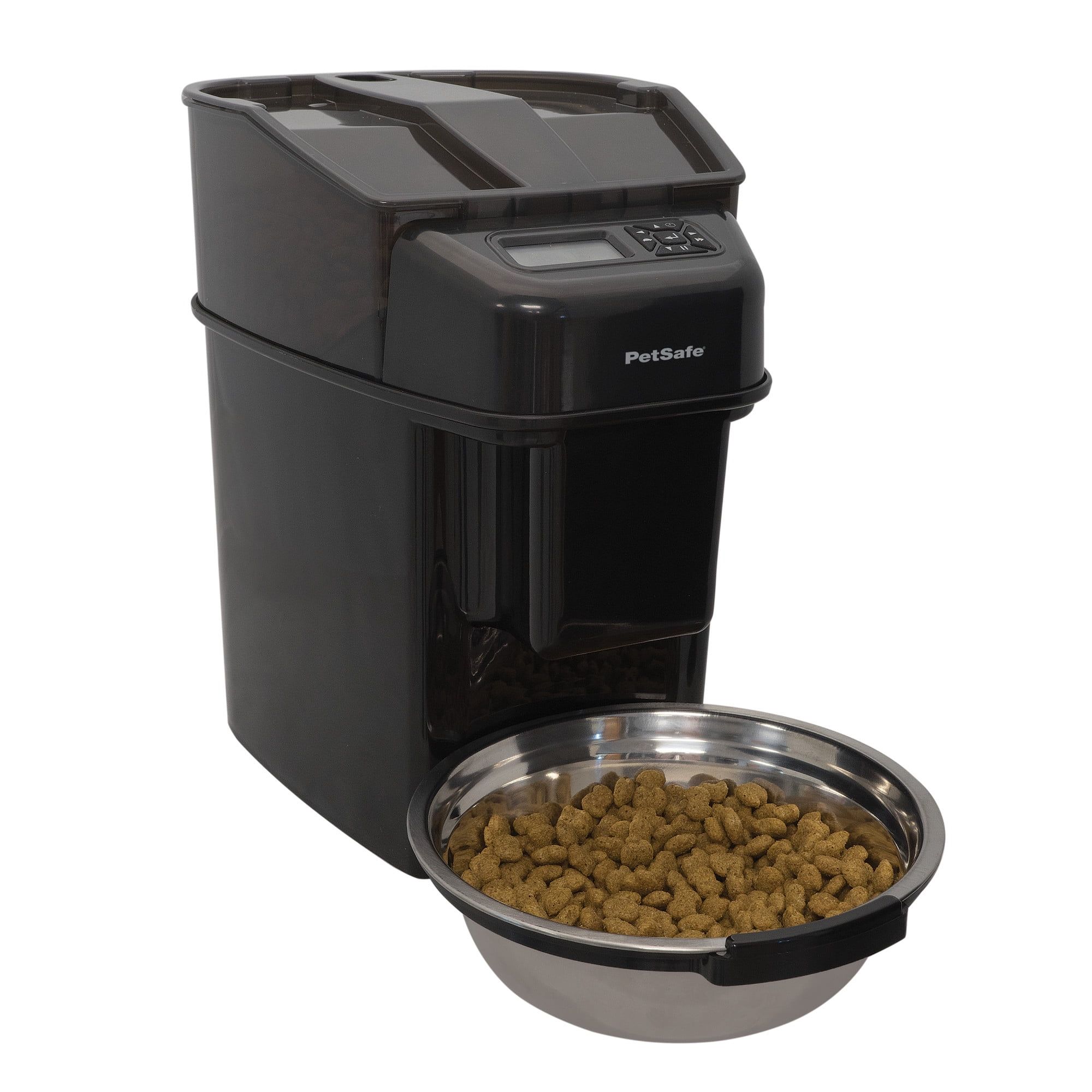 PetSafe Black Automatic Feeder with Stainless Steel Bowl