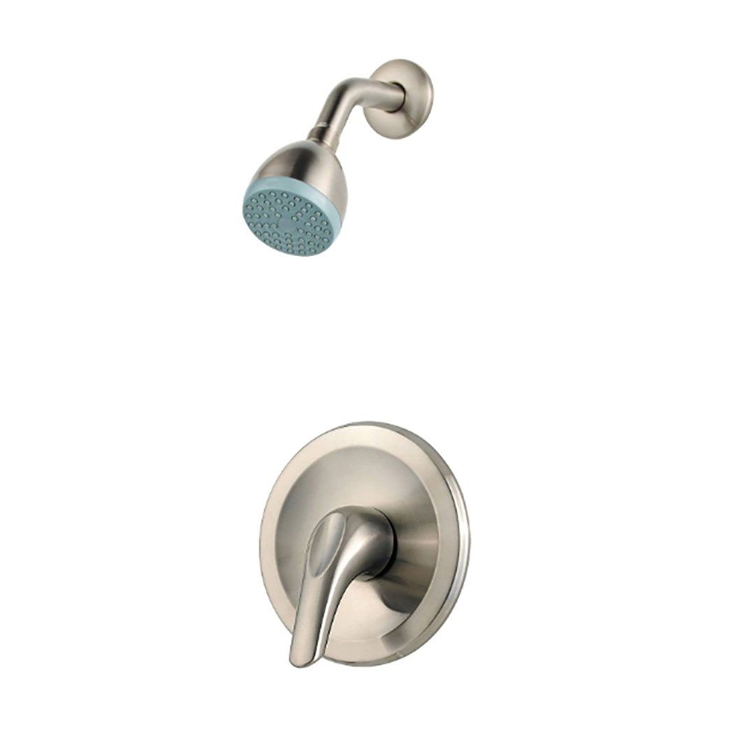 Brushed Nickel Wall Mounted Shower Faucet Trim Kit