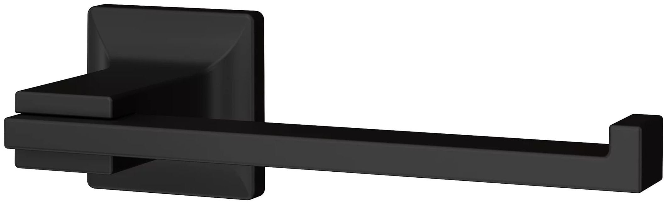 Matte Black Modern Metal Bathroom Towel Holder