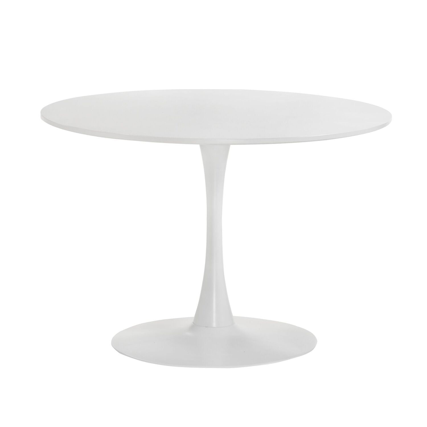 Isla 42" White Round Pedestal Dining Table