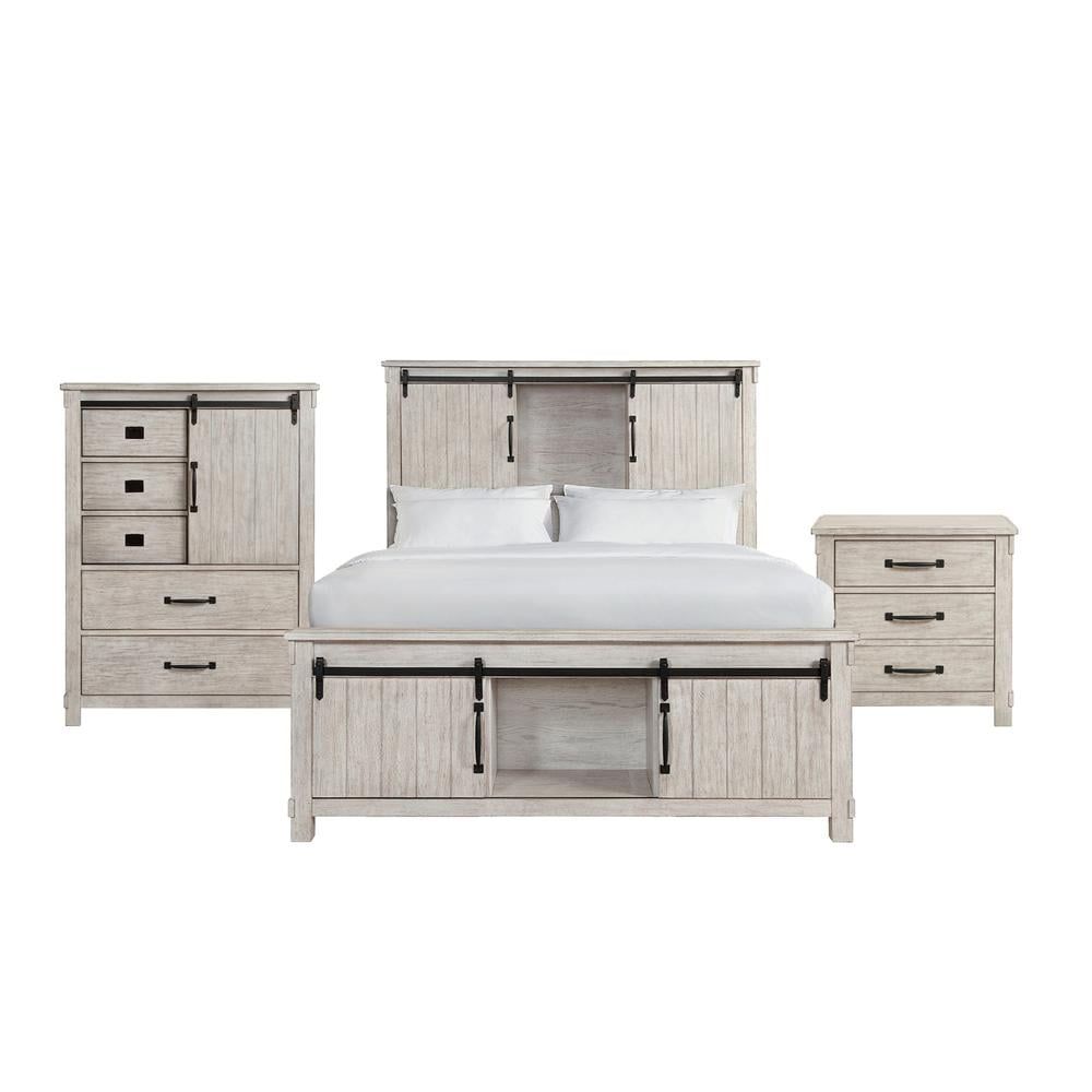 Jack Medium Oak Transitional Bedroom Set with Storage