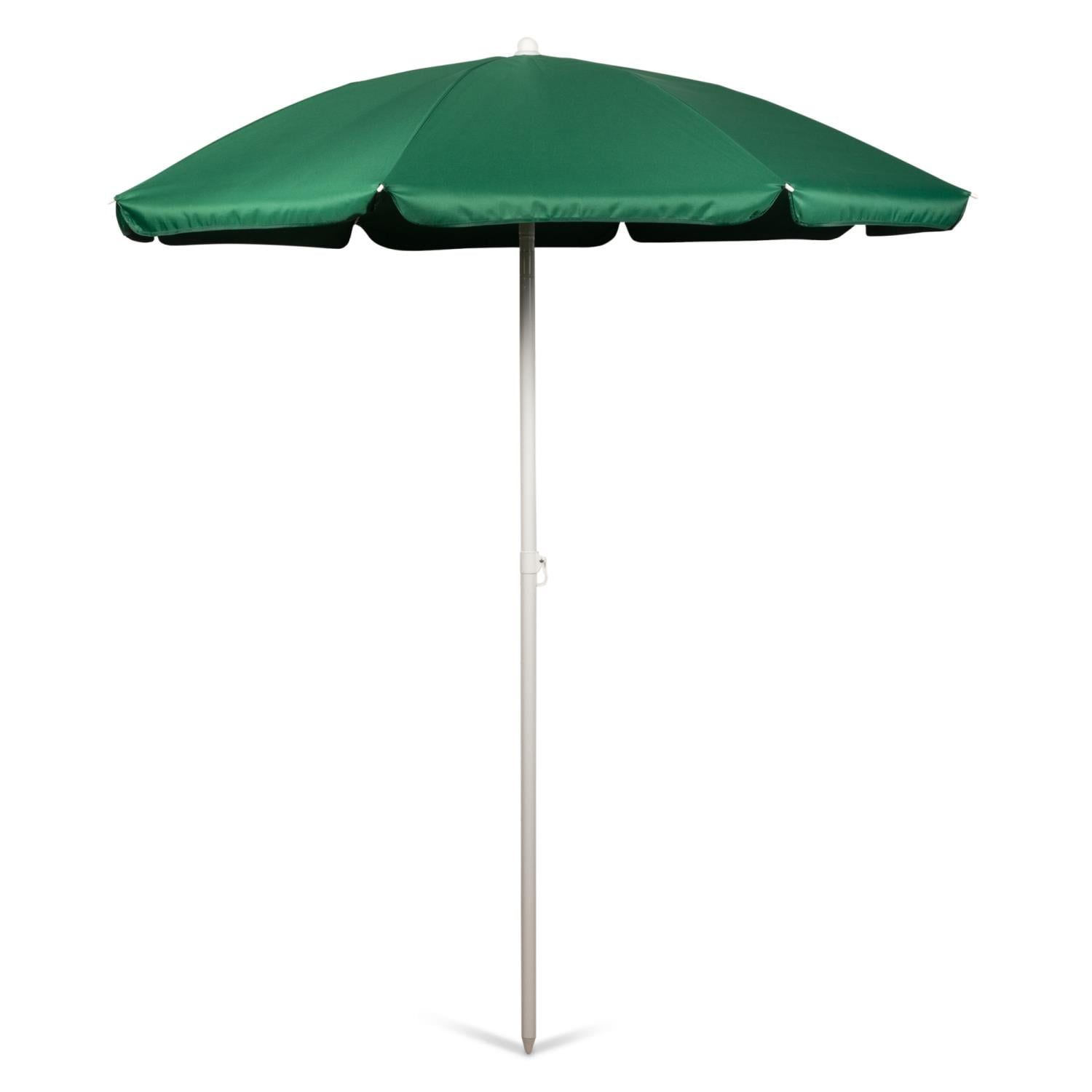 Hunter Green 5.5 ft. Polyester Beach Umbrella with Steel Pole