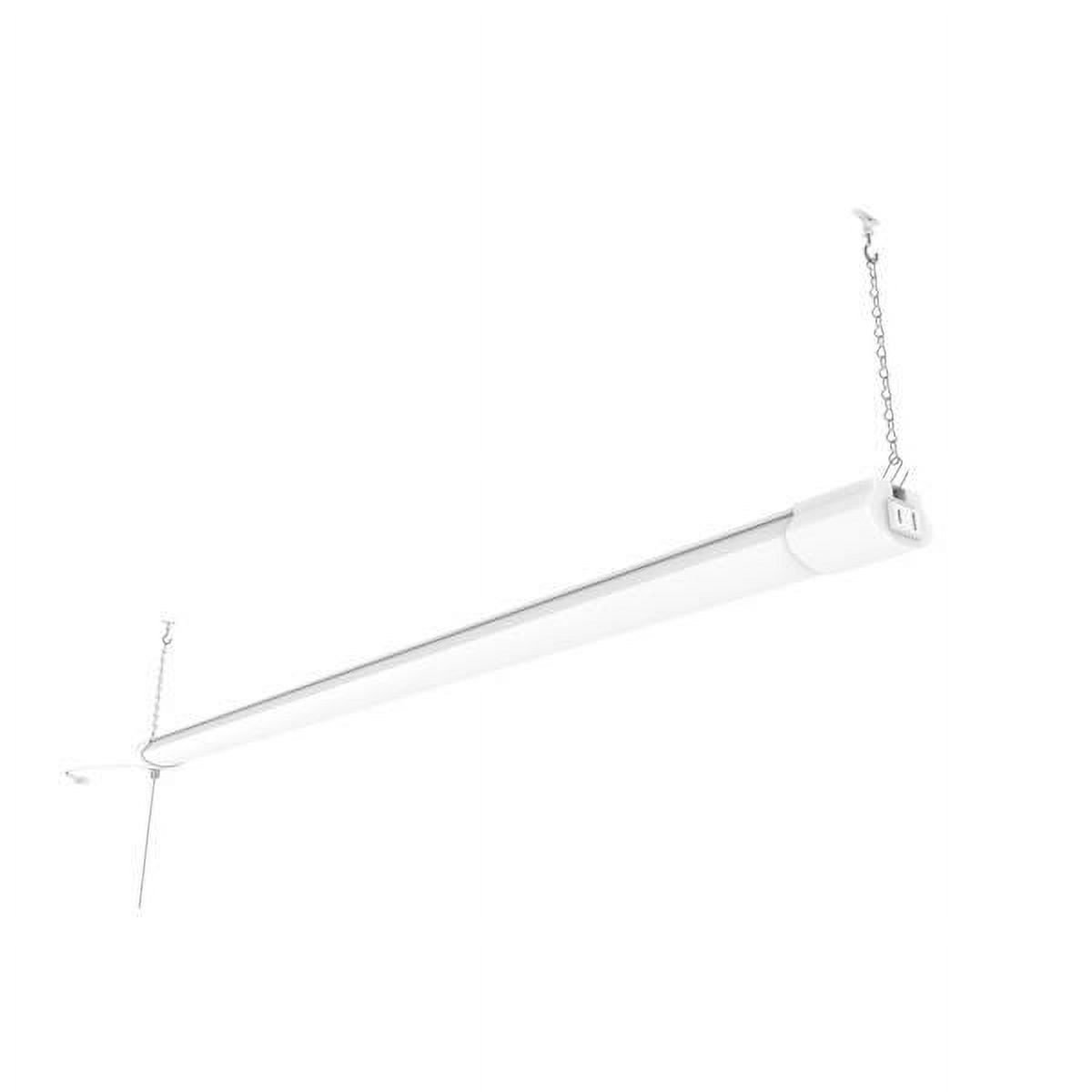 White 4-ft LED Shop Light with Cool White Illumination