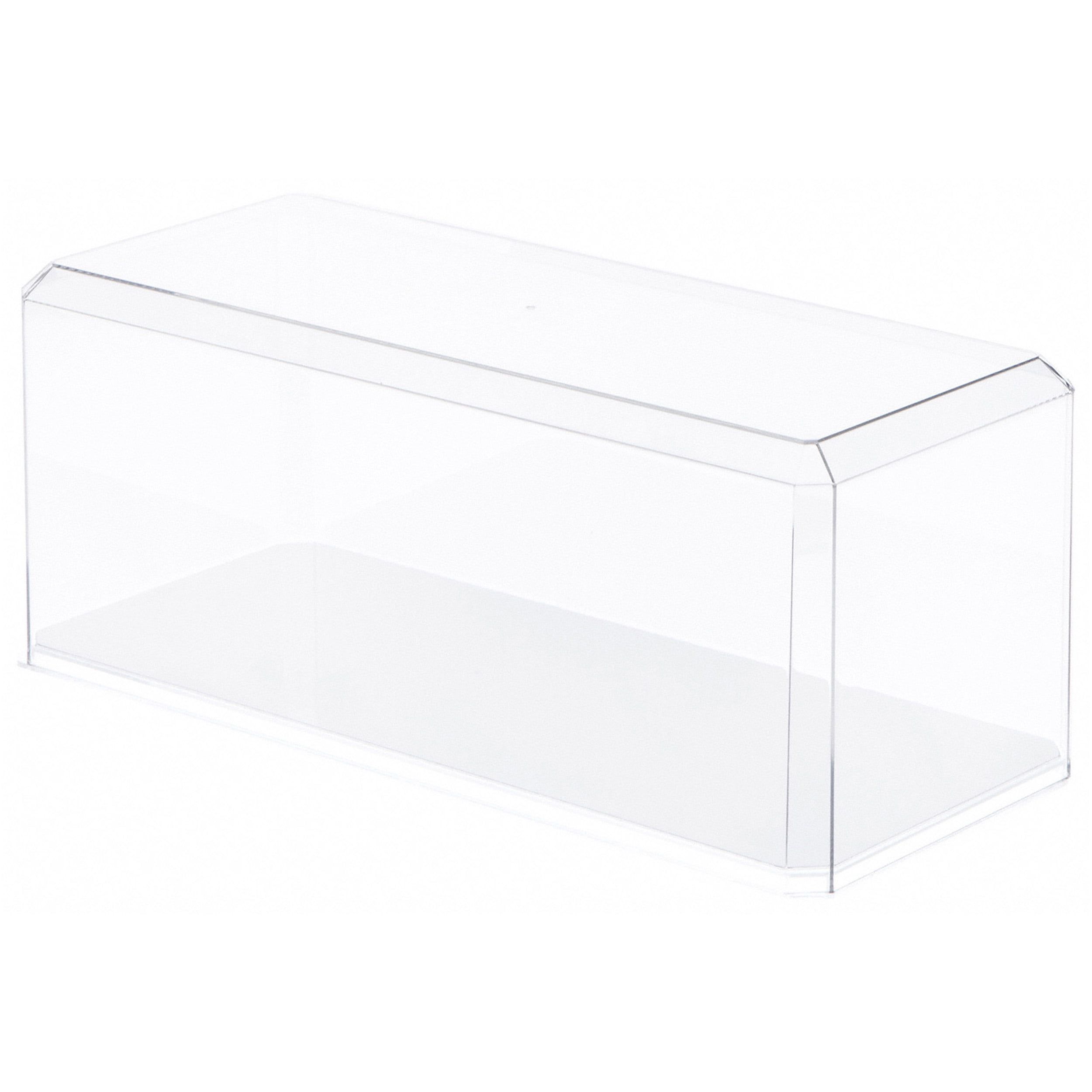 Clear Acrylic 1:18 Scale Car Display Case with Mirrored Back