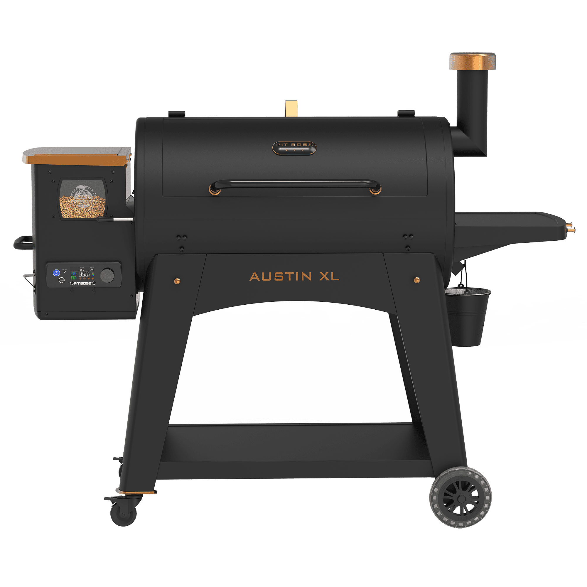 Austin XL Black Wood Fired Pellet Grill and Smoker